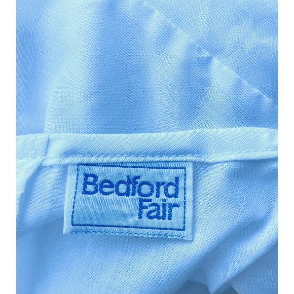 Vtg Bedford Fair Blouse Pastel Flower Collar Embroidery Secretary 80s Modest - Picture 7 of 10